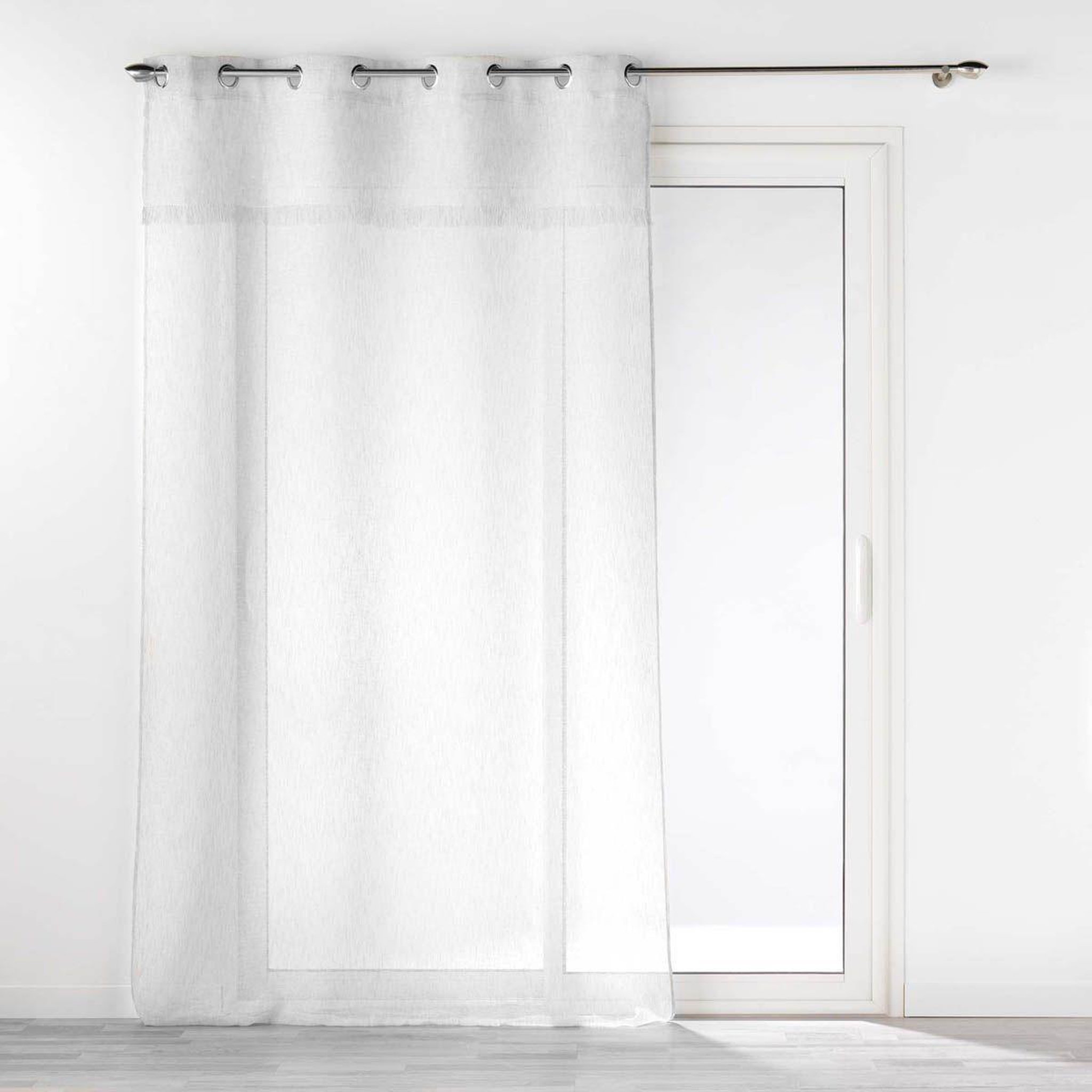 Douceur d'Intérieur Rideau voilage à œillets  eleania  140x240cm blanc