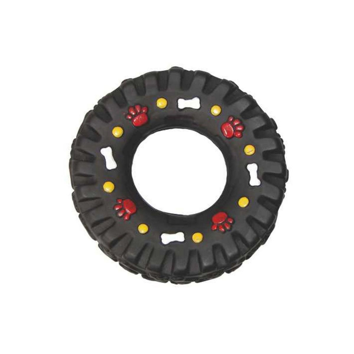 LOVE STORY Jouet pneu pour chien - Diamètre 12 cm