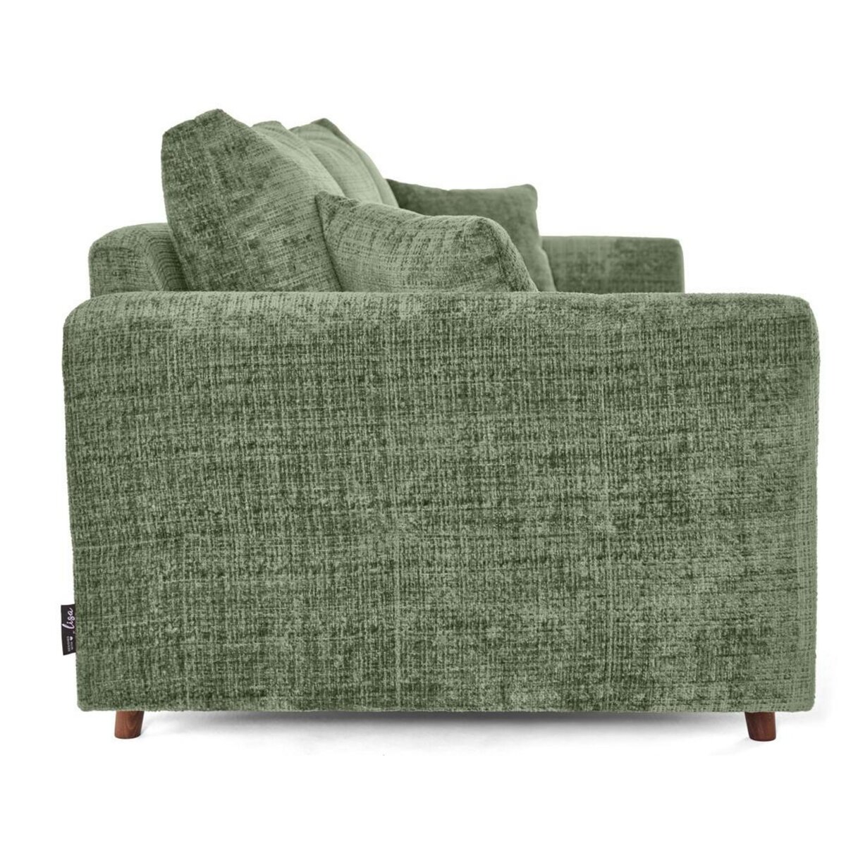 LISA DESIGN Rune - canapé droit 3 places en velours texturé