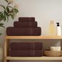 Voir la diapositive 3 : VIDAXL Serviettes de visage 4 pcs marron 30x30 cm 360 g m² 100% coton