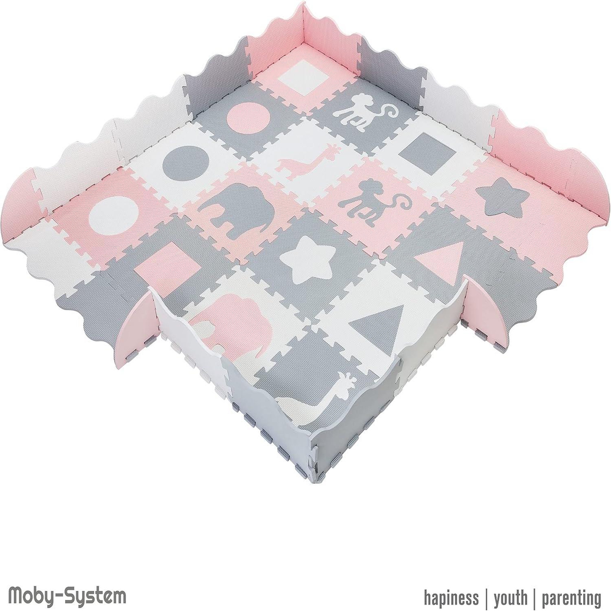 Voir la diapositive 6 : MOBY SYSTEM Tapis d'eveil Tapis de Puzzle en Mousse EVA pour Bébé 150 x 150 avec Rebords