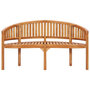 Voir la diapositive 4 : VIDAXL Banc de jardin en forme de banane 151 cm Teck solide
