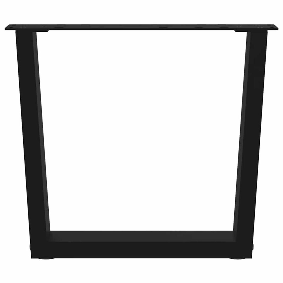 VIDAXL Pieds de table a manger forme V 2 pcs noir 60x(42-43,3)cm acier