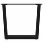 Voir la diapositive 4 : VIDAXL Pieds de table a manger forme V 2 pcs noir 60x(42-43,3)cm acier