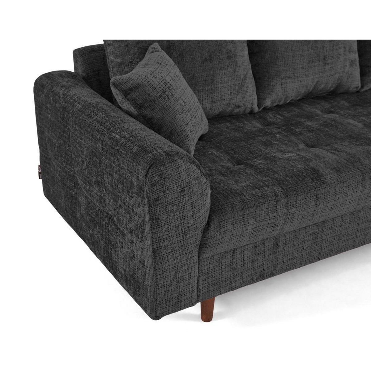 LISA DESIGN Rune - canapé droit 2 places en velours texturé