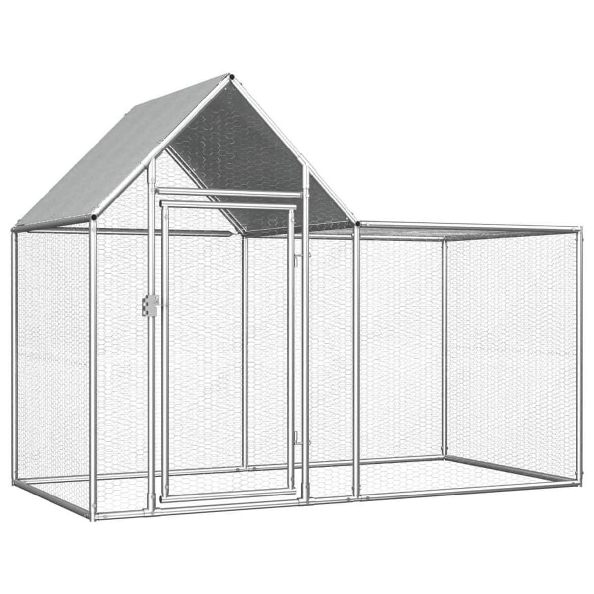 VIDAXL Poulailler 2 x 1 x 1,5 m Acier galvanise