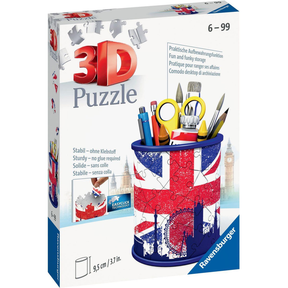 RAVENSBURGER Puzzles 3D 54 pièces Pot à Crayons