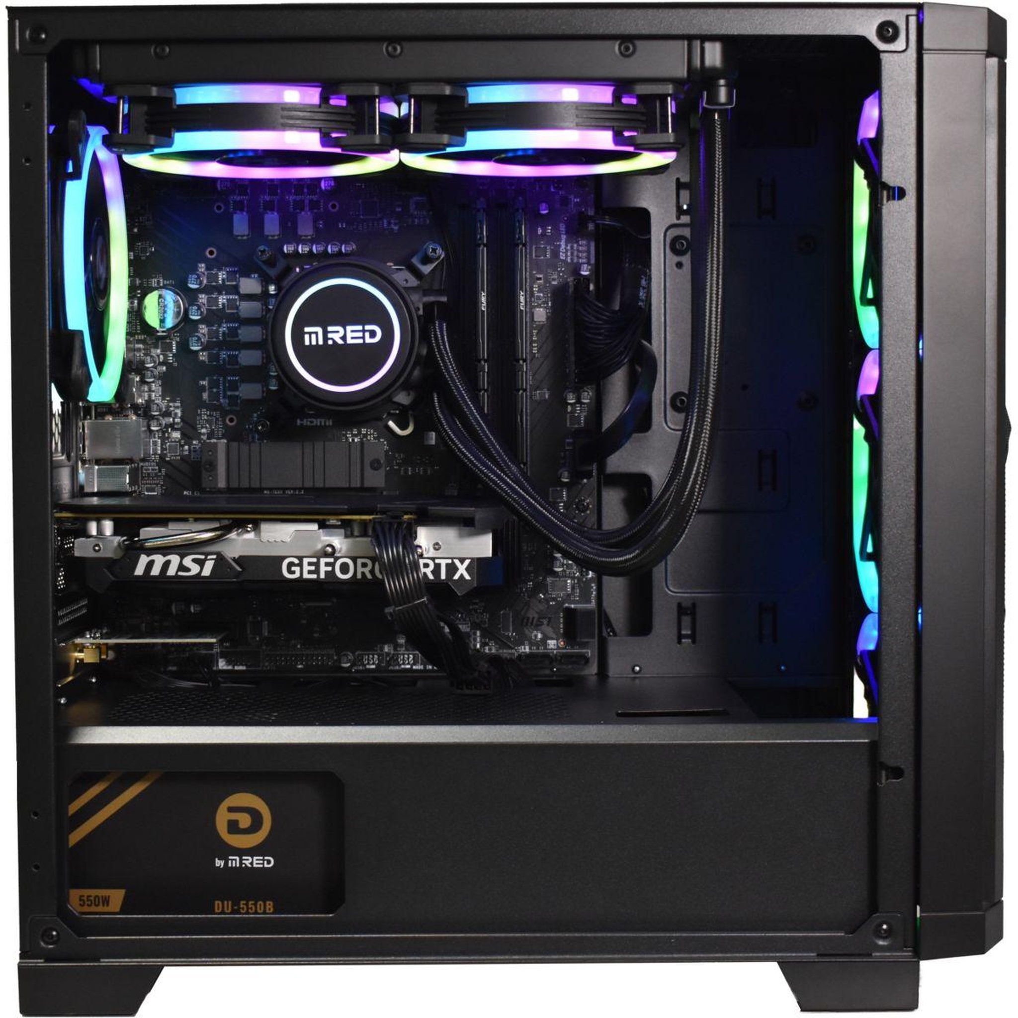 Voir la diapositive 3 : MRED PC Gamer GeForce RTX 4060Ti 8Go R5 16Go 1To
