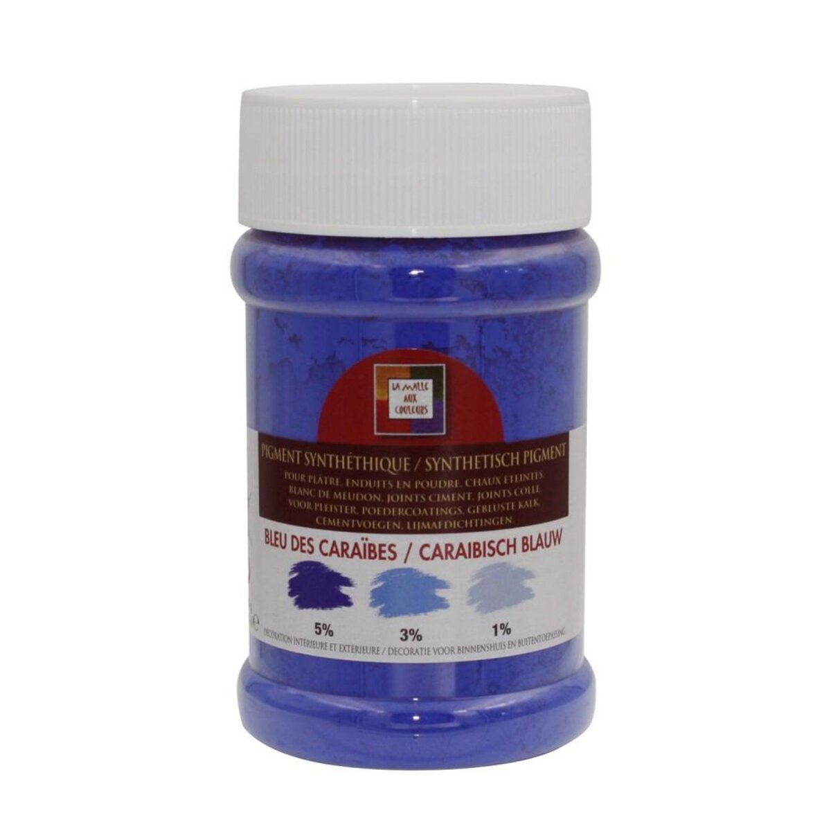 CENTRALE BRICO Pigment poudre Malle aux couleurs bleu des caraïbes 250 ml