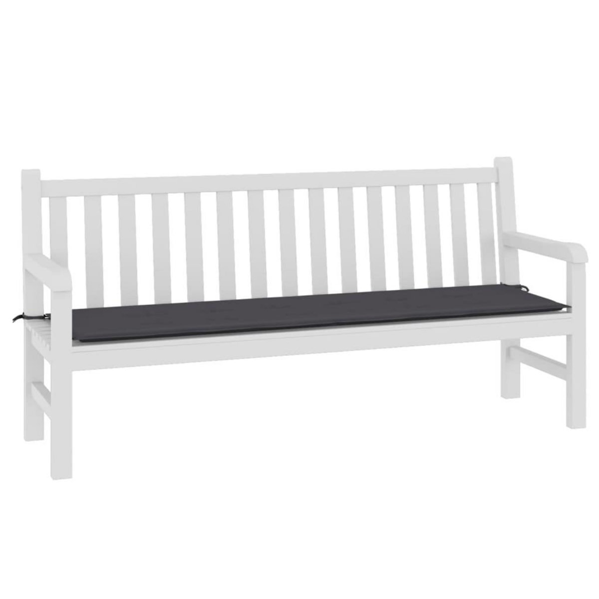 VIDAXL Coussin de banc de jardin anthracite 180x50x3 cm tissu oxford