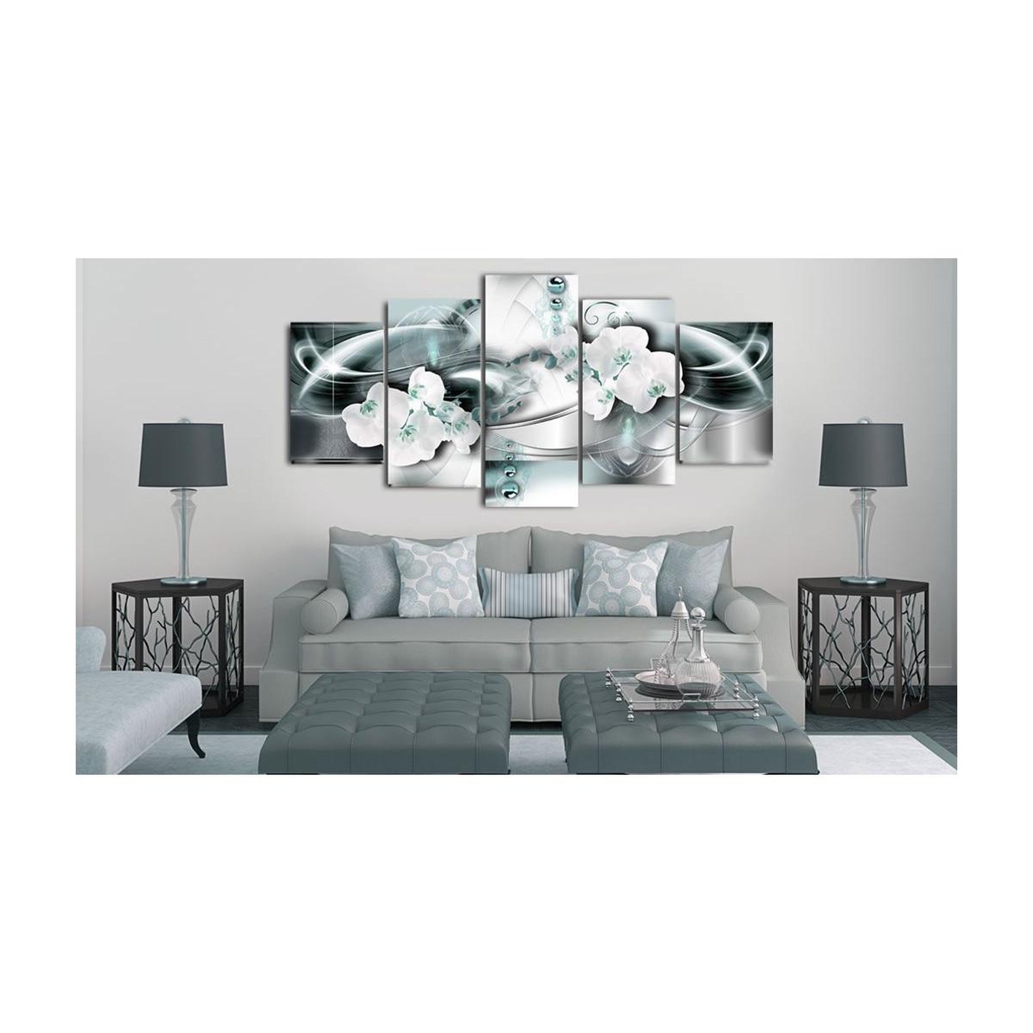 Voir la diapositive 2 : Paris Prix Tableau Imprimé  Platinum Sea