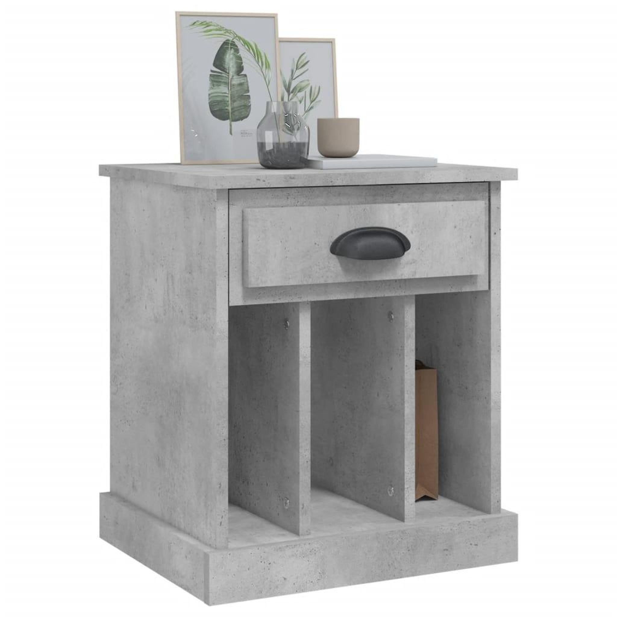 Voir la diapositive 4 : VIDAXL Tables de chevet 2 pcs gris beton 43x36x50 cm