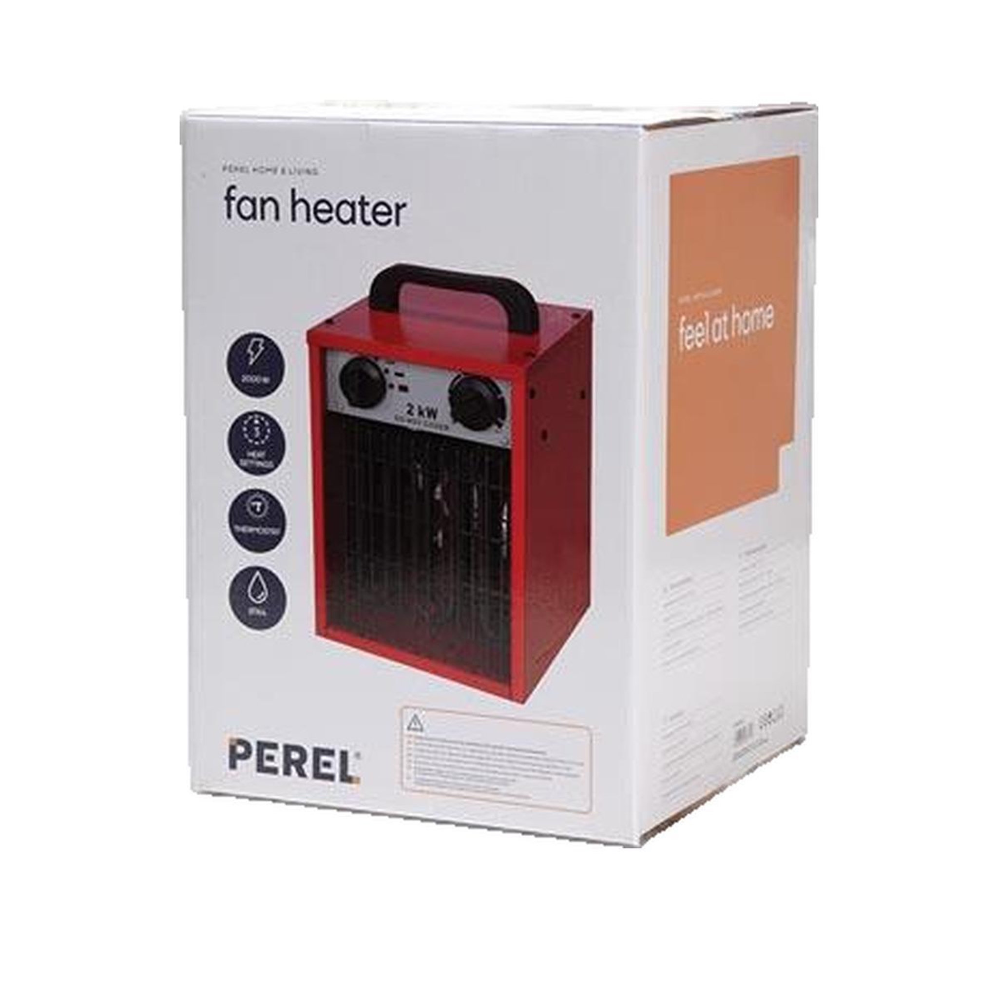 Voir la diapositive 3 : VELLEMAN Radiateur soufflant Velleman 5410329673796 Rouge moderne