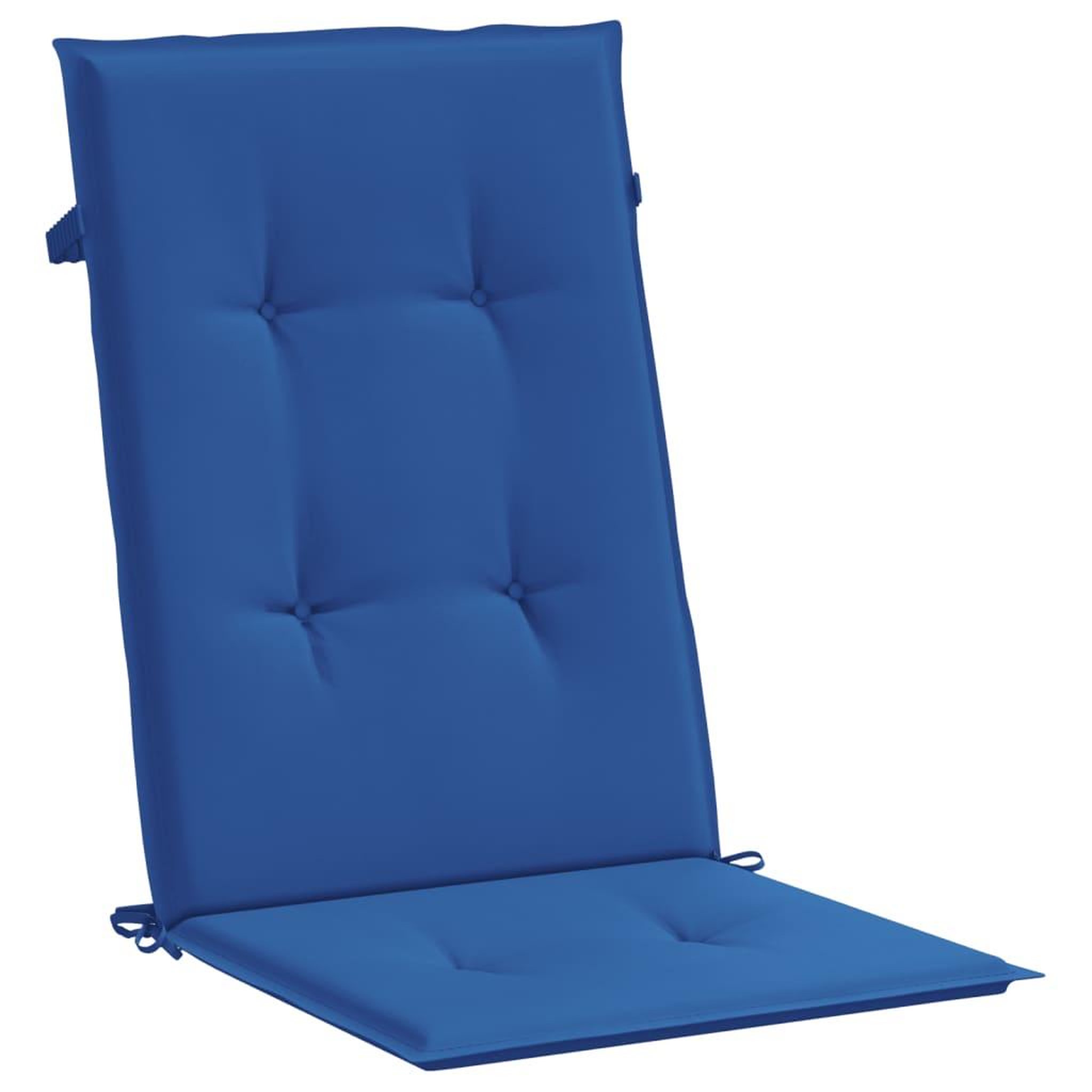 Voir la diapositive 5 : VIDAXL Coussins de chaise de jardin a dossier haut lot de 2 bleu royal