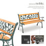 Voir la diapositive 4 : tectake Banc de jardin 2 places