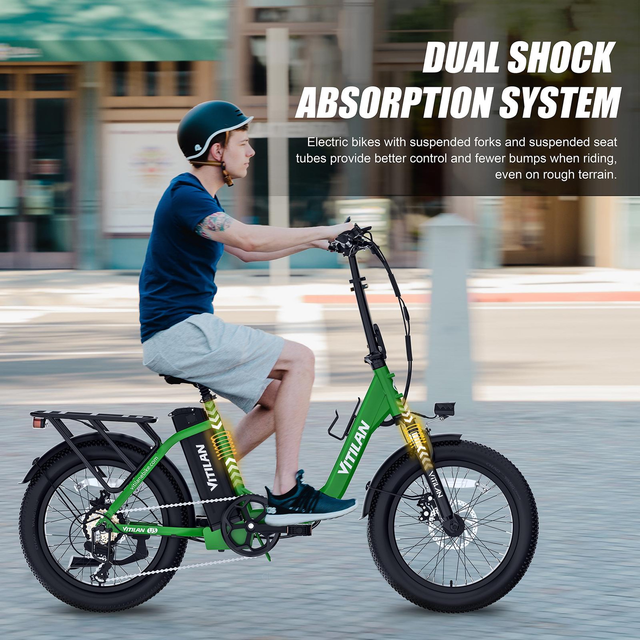 Voir la diapositive 5 : VITILAN Vélo électrique pliable Vitilan U3