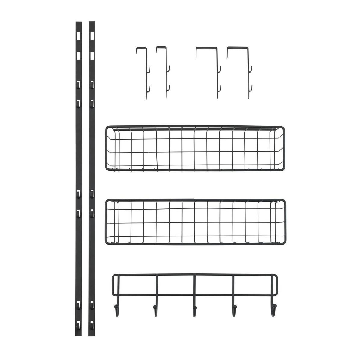 Wenko Etagère de cuisine de porte Gala - L. 39 x H. 75 cm - Noir