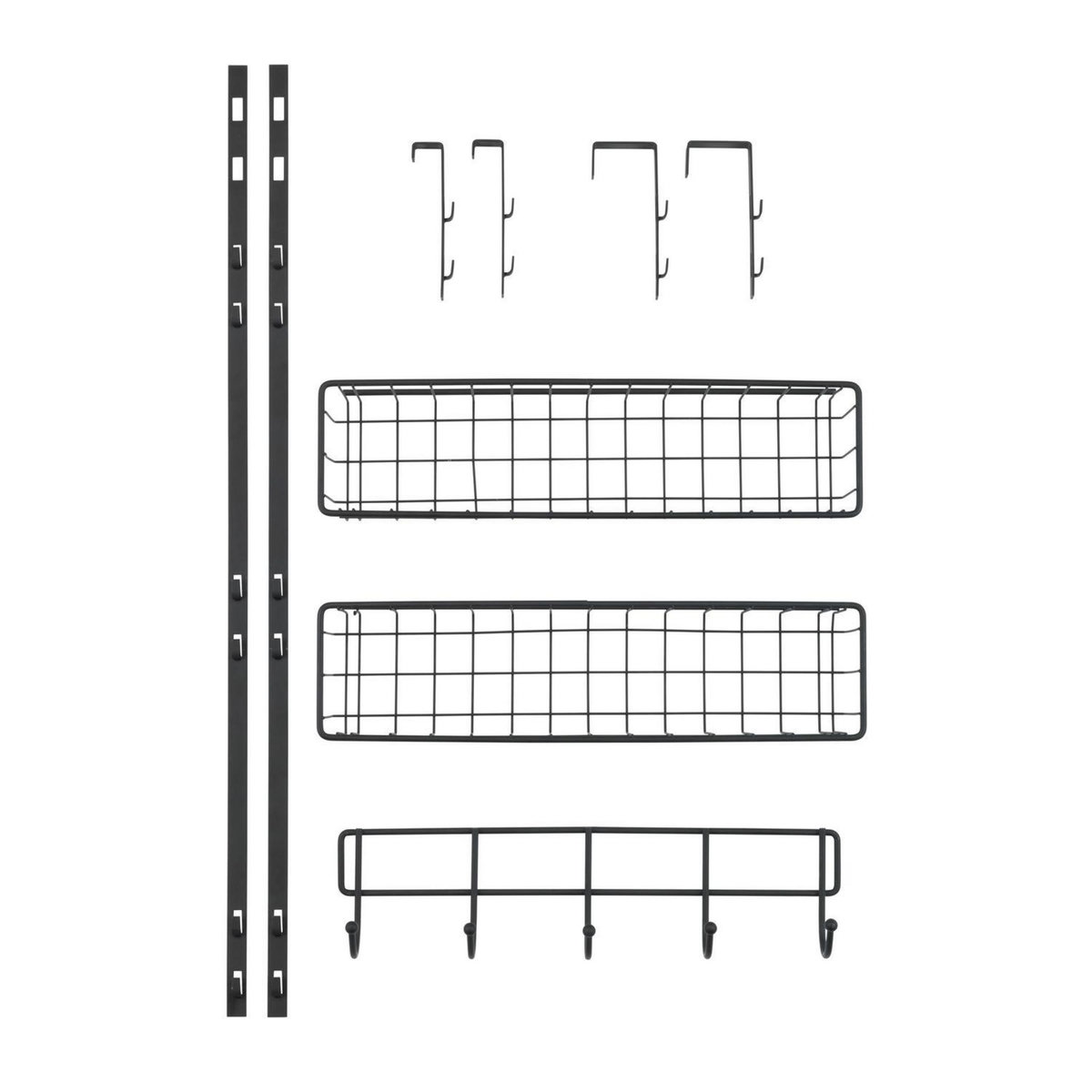 Wenko Etagère de cuisine de porte Gala - L. 39 x H. 75 cm - Noir