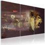 Voir la diapositive 1 : Paris Prix Tableau Imprimé  Lion Abstraction