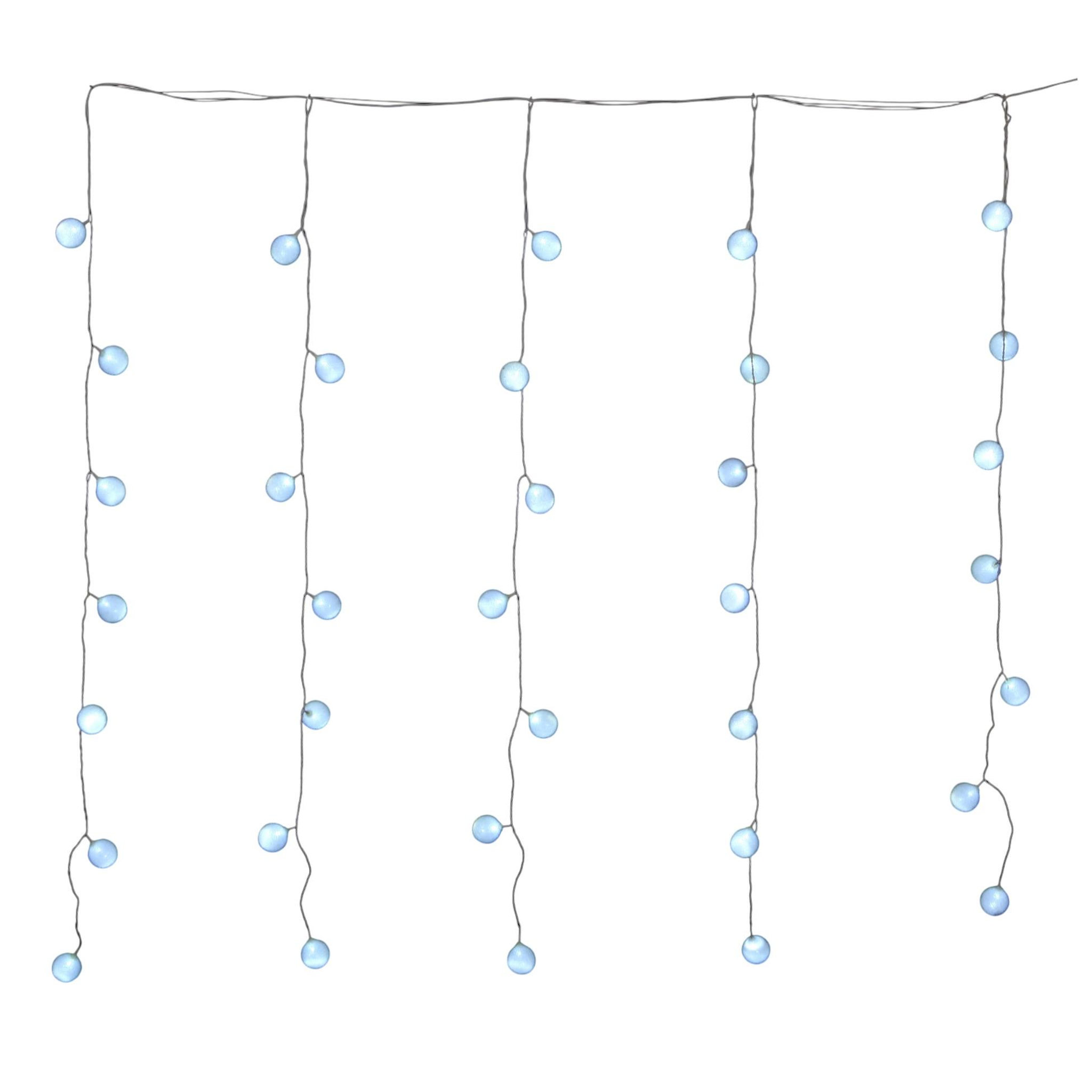 Eden Rideau de boules lumineuses 35 led blanc fixe