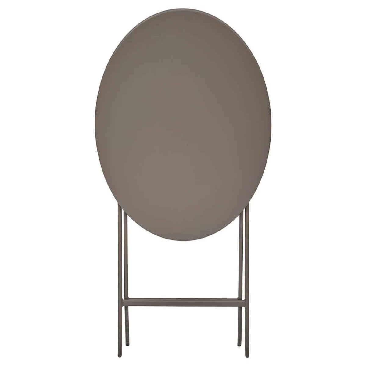 HESPERIDE Table de jardin ronde Greensboro Ø 60 cm 2 places Café - Hespéride