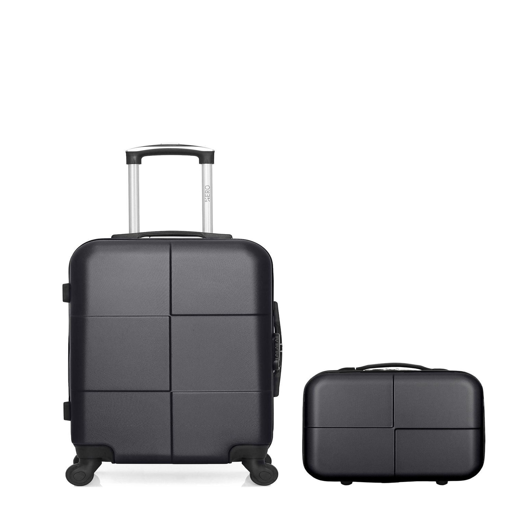 HERO Lot de 2 Valises Rigides Cabine et Vanity CORONADO. Coloris disponibles : Vert, Beige, Gris