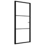 Voir la diapositive 2 : VIDAXL Porte interieure Verre ESG et aluminium 102,5x201,5 cm Noir
