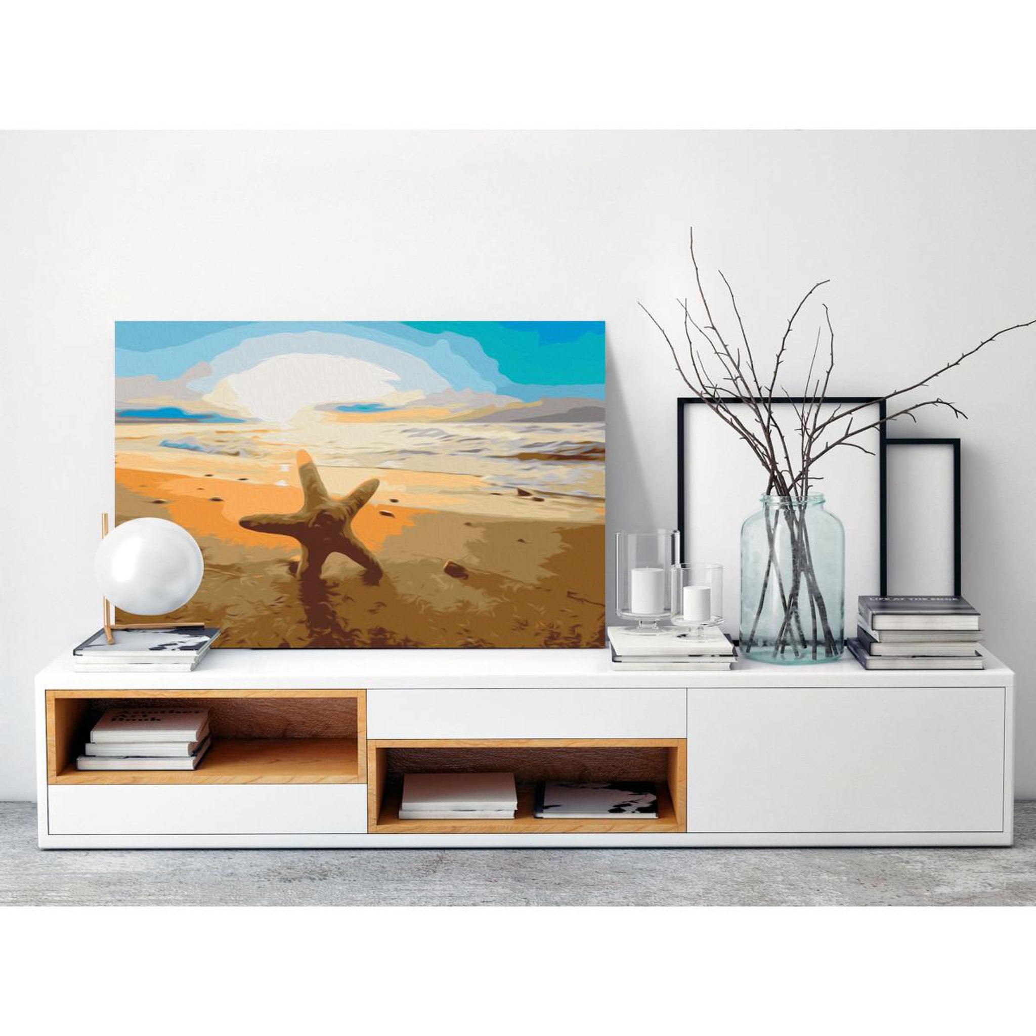 Voir la diapositive 2 : Paris Prix Tableau à peindre soi-même  sea finds  40x60cm