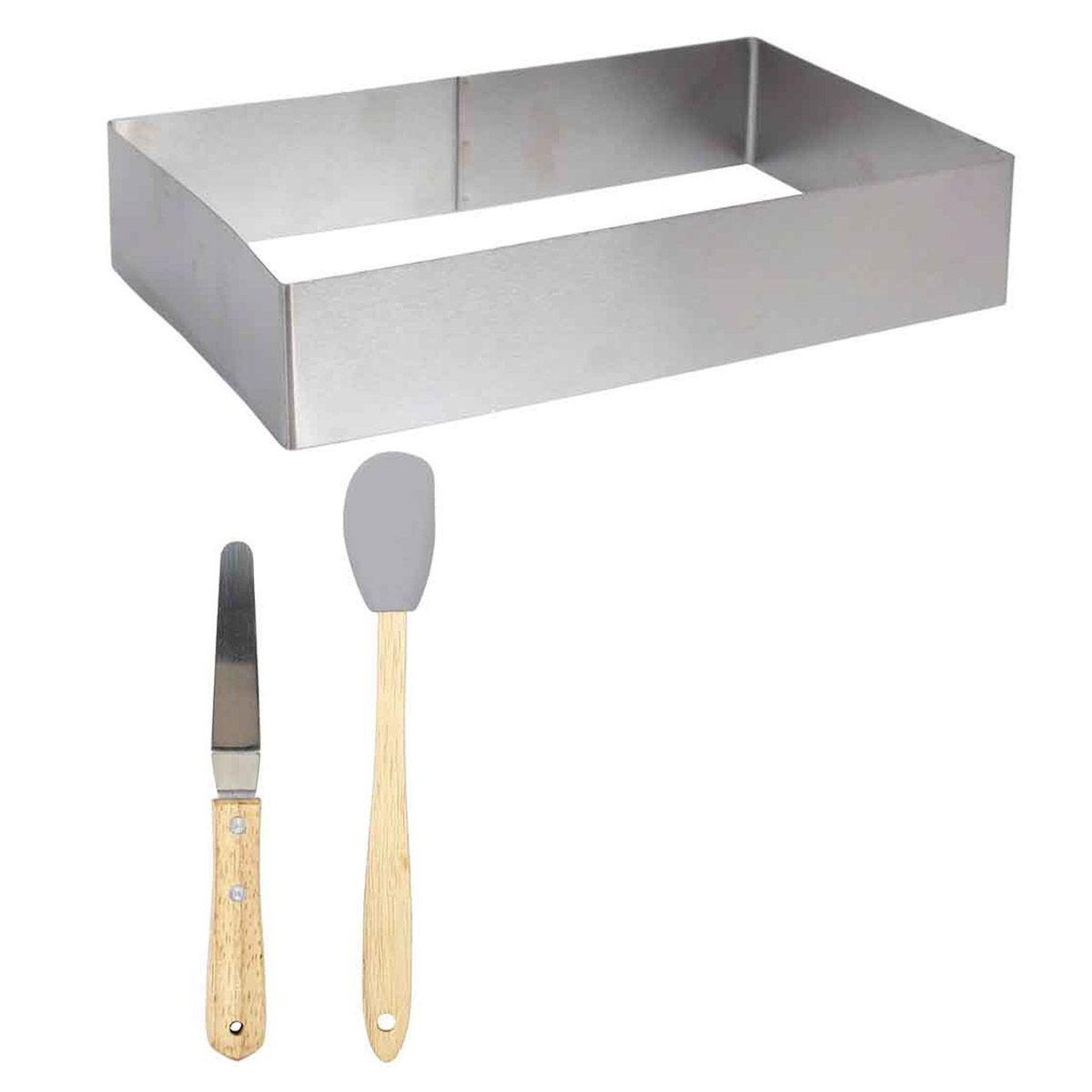 Lily Cook Coffret Pâtisserie  Brookie  26cm Argent & Naturel