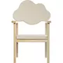 Atmosphera Kids Chaise enfant en bois design nuage Douceur - Blanc