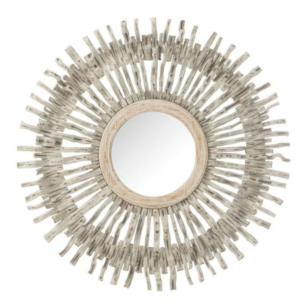 Paris Prix Miroir Mural Déco  Soleil  100cm Blanc