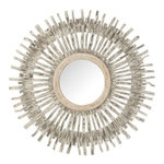 Paris Prix Miroir Mural Déco  Soleil  100cm Blanc