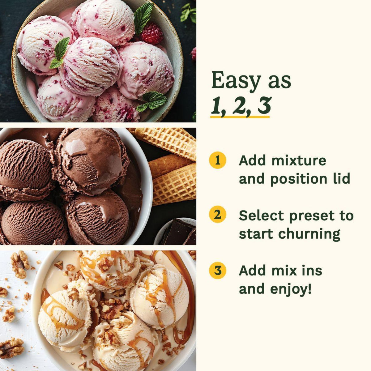 Cuisinart Sorbetière ICE90E Machine à glace et à gelato