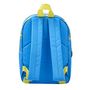 Voir la diapositive 3 : DC COMIC'S Sac maternelle avec pochette avant bleu Batman