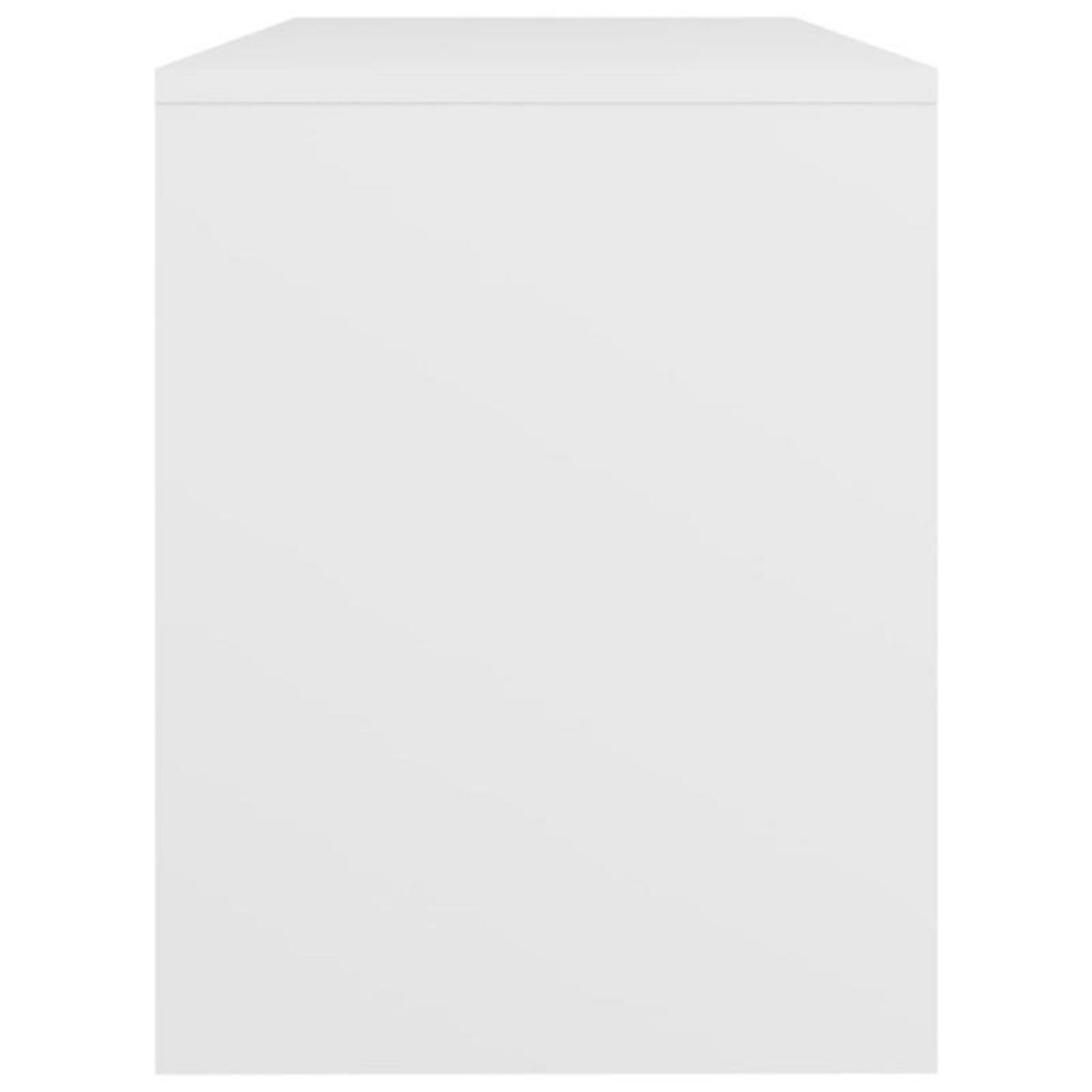 VIDAXL Tabouret de toilette Blanc 70x35x45 cm Bois d ingénierie