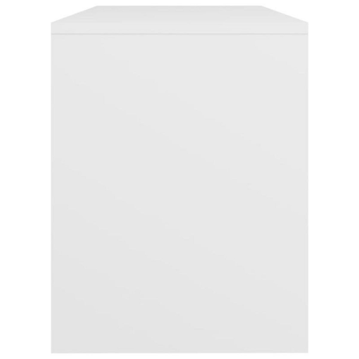 VIDAXL Tabouret de toilette Blanc 70x35x45 cm Bois d ingénierie