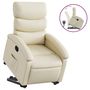 Voir la diapositive 2 : VIDAXL Fauteuil inclinable Creme Similicuir