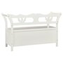 Voir la diapositive 5 : VIDAXL Banc Blanc 107x45x75,5 cm Bois de sapin solide