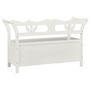 Voir la diapositive 5 : VIDAXL Banc Blanc 107x45x75,5 cm Bois de sapin solide