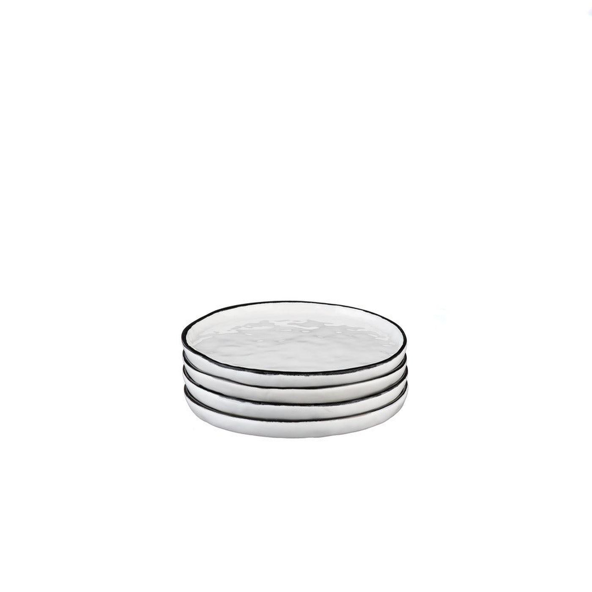 Voir la diapositive 3 : BJORN Assiette pure ø16,5cm - 4 pièces - blanc neige