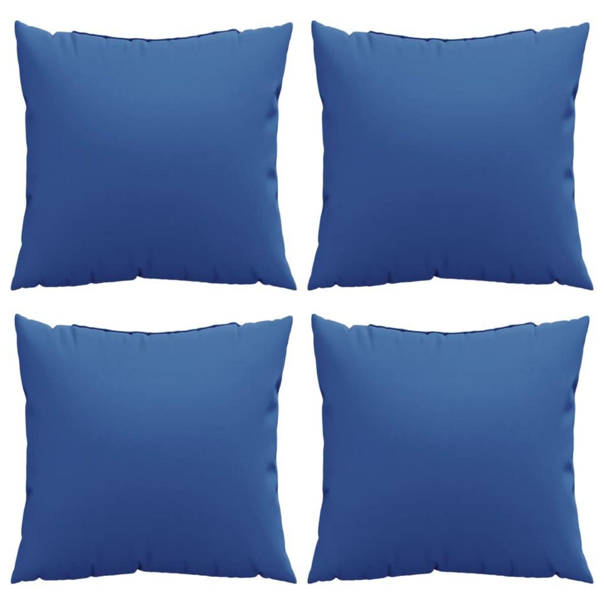 VIDAXL Coussins de canape 4 pcs bleu royal 50x50 cm tissu