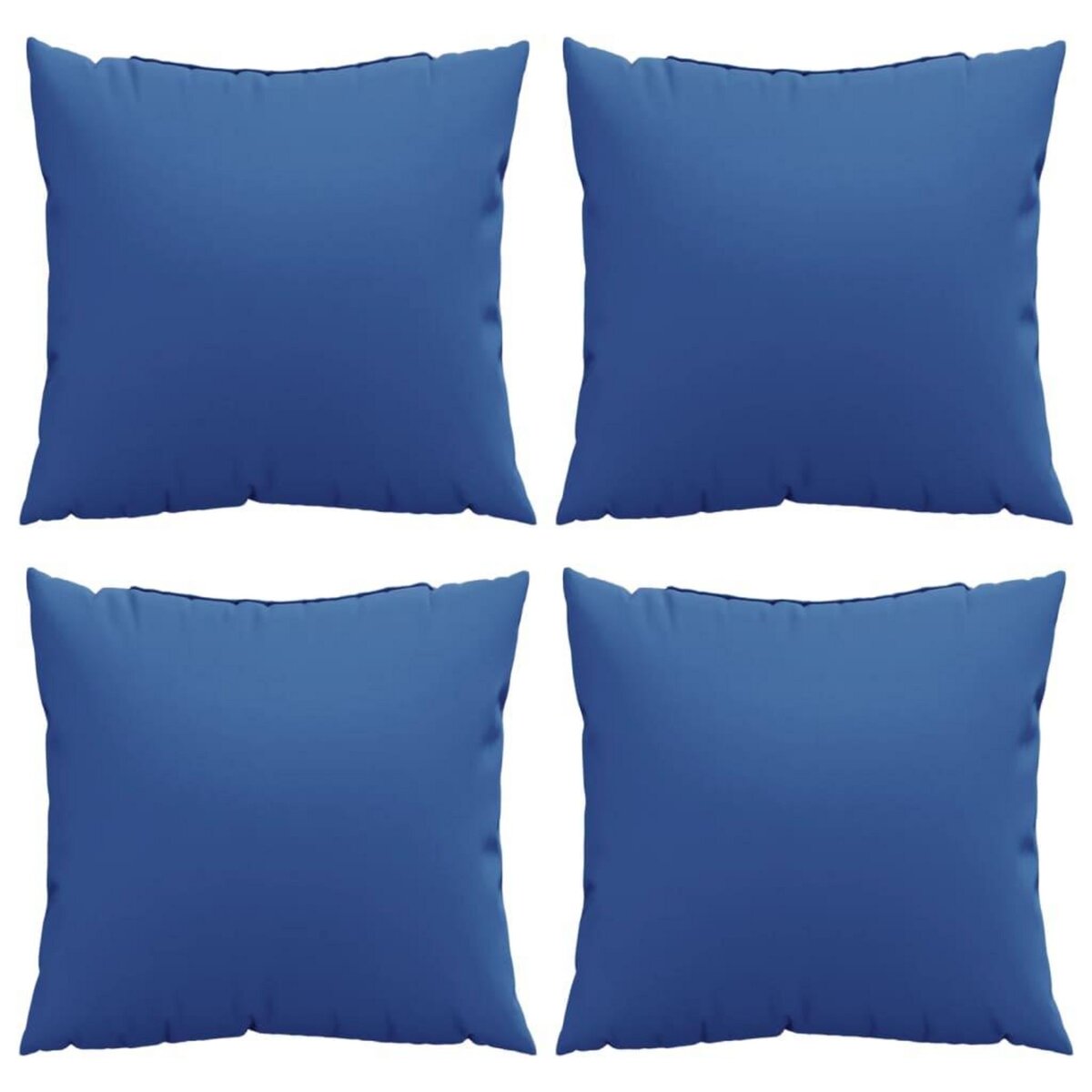 VIDAXL Coussins de canape 4 pcs bleu royal 50x50 cm tissu