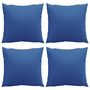 Voir la diapositive 4 : VIDAXL Coussins de canape 4 pcs bleu royal 50x50 cm tissu