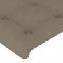 VIDAXL Tete de lit avec oreilles Taupe 147x16x118/128 cm Tissu