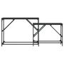 Voir la diapositive 4 : VIDAXL Tables console gigognes 2 pcs noir bois d'ingenierie