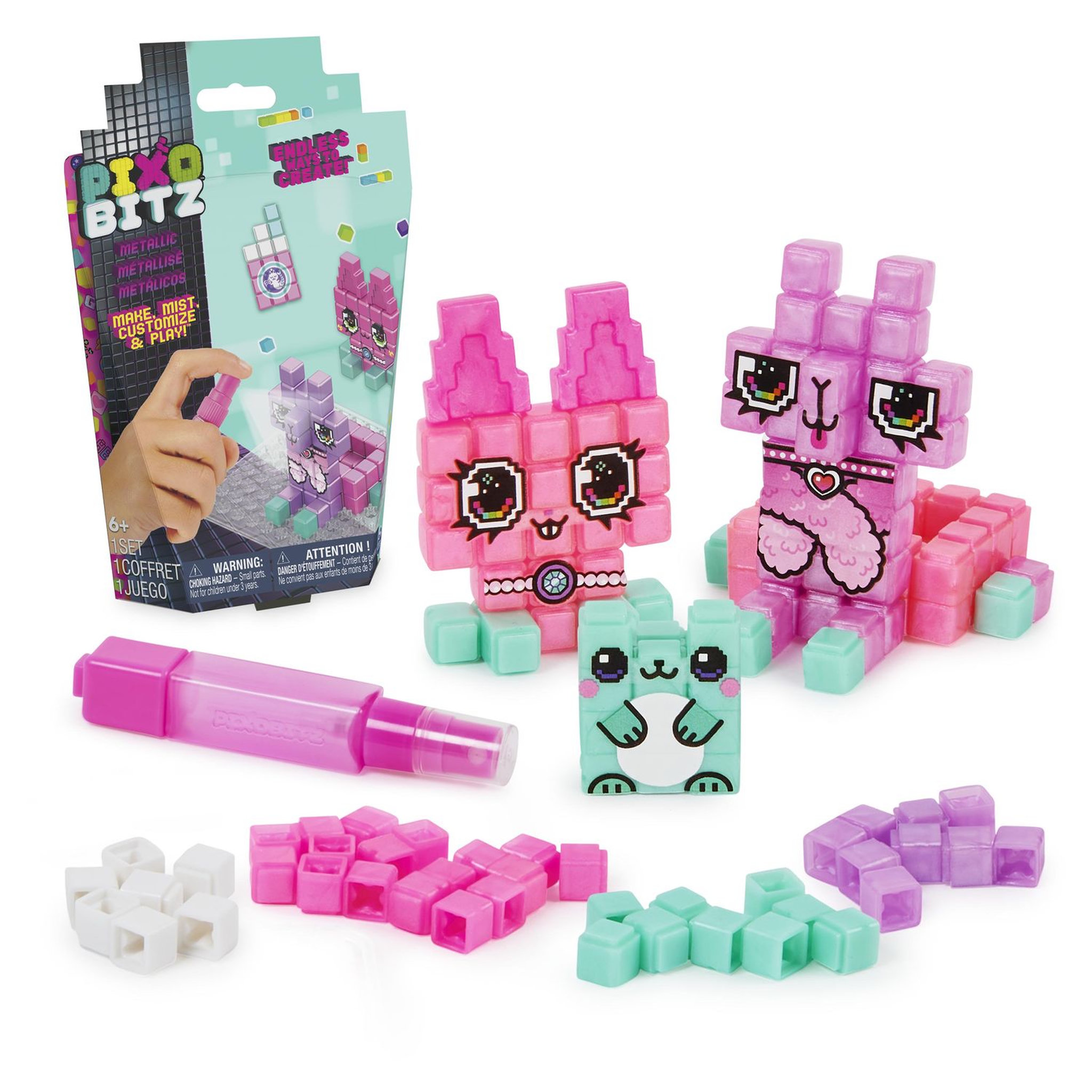Voir la diapositive 1 : SPIN MASTER Coffret Créations PIXOBITZ