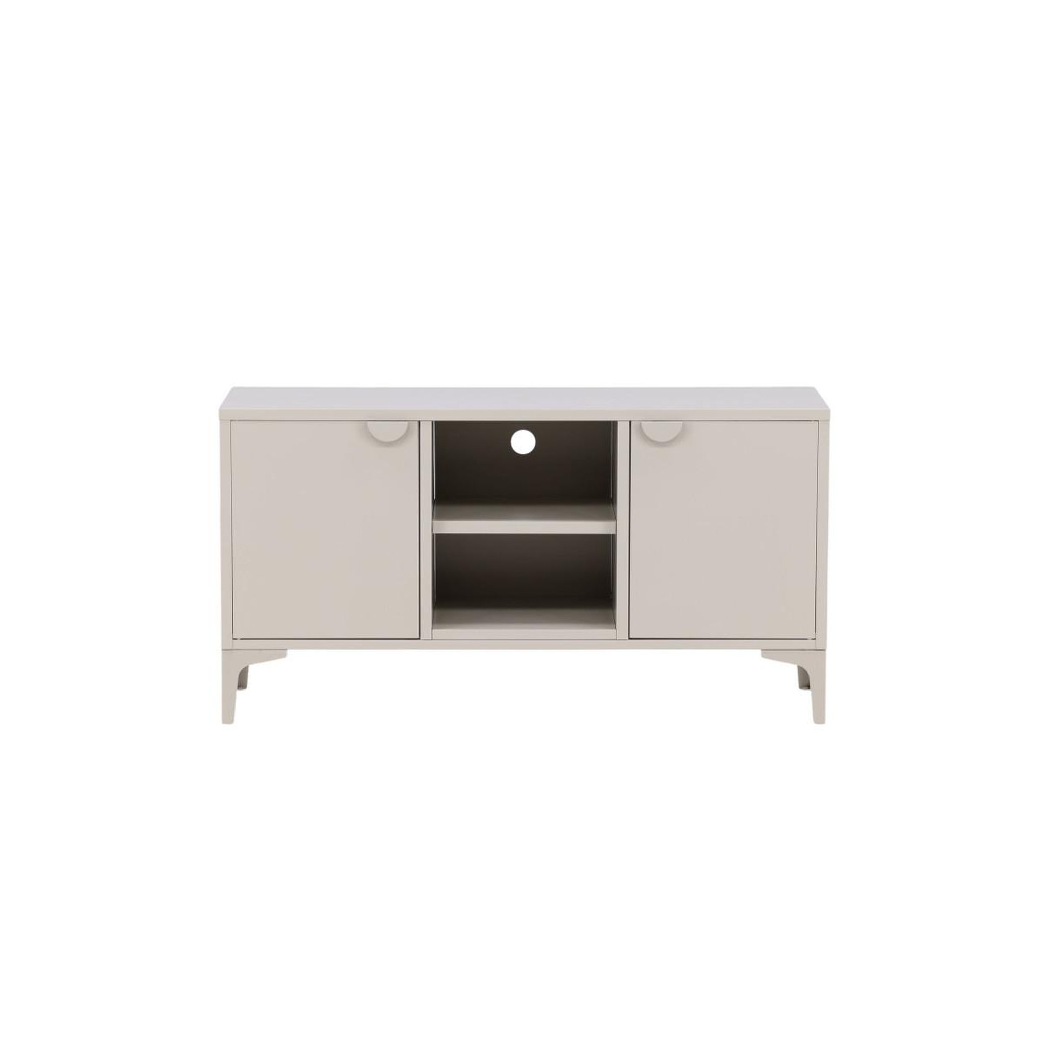 Voir la diapositive 2 : Paris Prix Meuble tv design 2 portes  piring  120cm beige