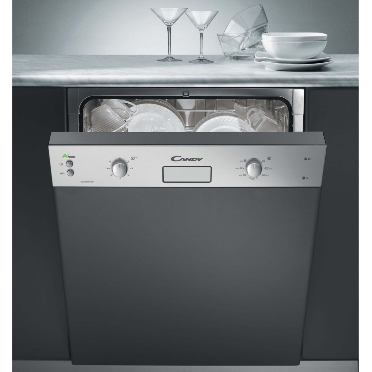 CANDY Lave-vaisselle CDS 2112X, 60 cm, 12 couverts, 47 dB, 7 programmes
