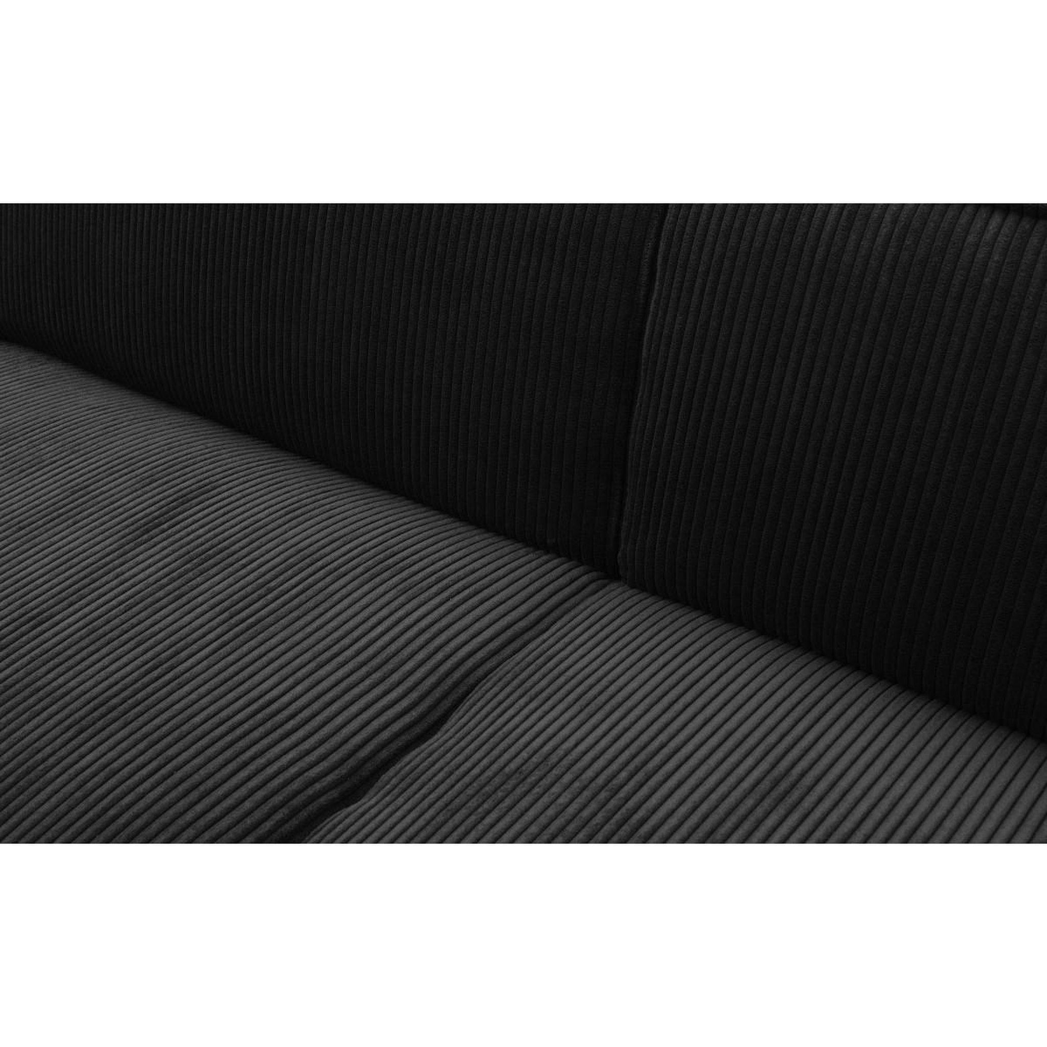 Voir la diapositive 4 : Paris Prix Canapé convertible 3 places velours  dudley  230cm noir