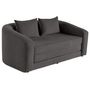 Voir la diapositive 2 : BEST MOBILIER Nuvia - canapé convertible déplimousse 2 places en velours texturé